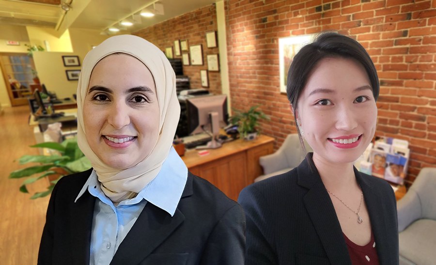 Boston dentists Cindy Lau D M D Daliah Salem D M D M M S C and Qian lin D M D