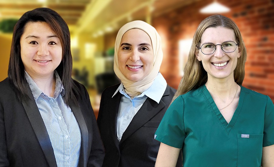 Boston dentists Cindy Lau D M D Daliah Salem D M D M M S C and Katerina Dalavurak D M D