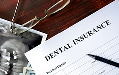 an empty dental insurance claim form