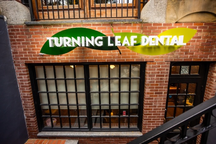 Entry door of Turning Leaf Dental